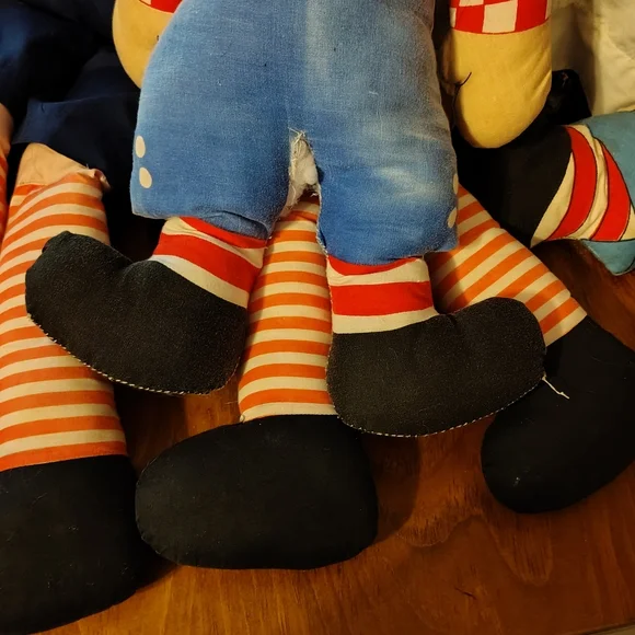 Vtg Large Raggedy Anne & Andy Dolls Lot Of 4 - Picture 9 of 14